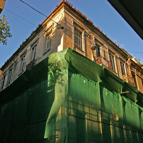 Εικόνα προεπισκόπησης σκαλωσιάς από το έργο Σκαλωσιές σε Διατηρητέο Κτίριο  Εξάρχεια, Αθήνα